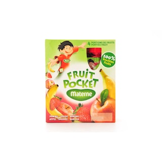 Materne | Fruit Pocket! | Compote | Appel-Aardbei-Banaan 