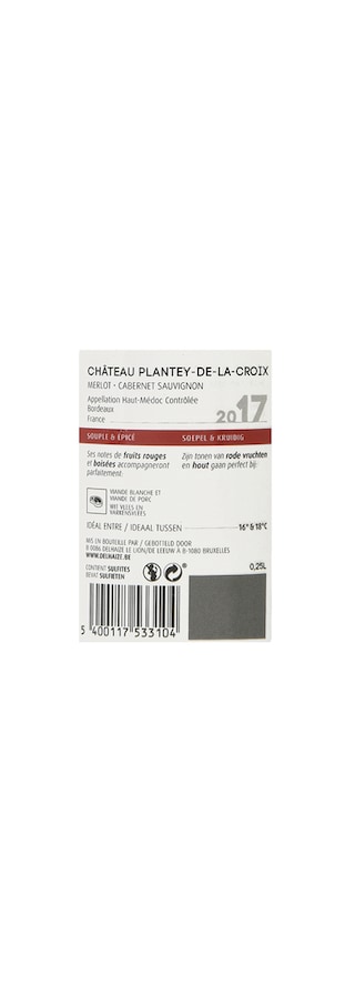 France - Frankrijk | Bordeaux - Haut-Médoc | Château Plantey de la Croix 2017 
