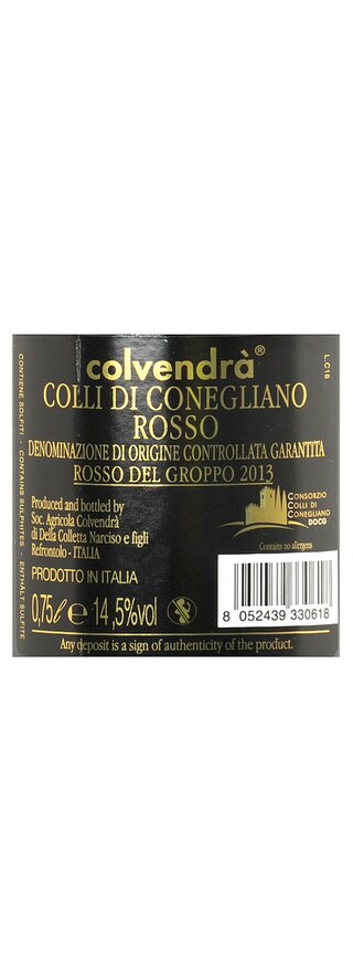 Italie - Italië | Veneto DOCG | Rosso Del Groppo Rood 