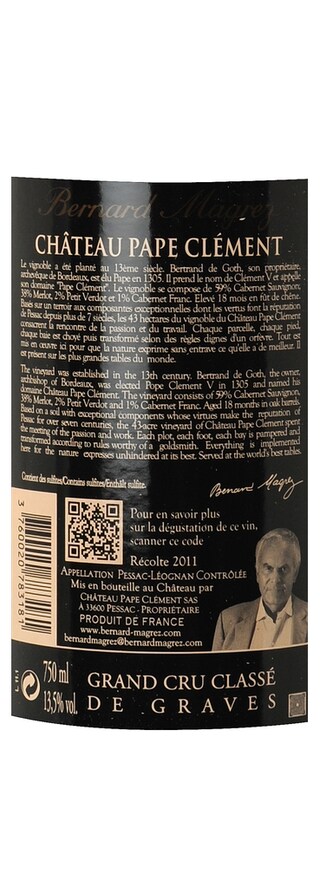 Bordeaux - Pessac Leognan | CHATEAU PAPE CLEMENT 2011 