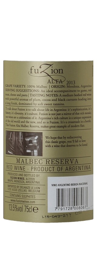 Fuzion | Alta | Malbec 