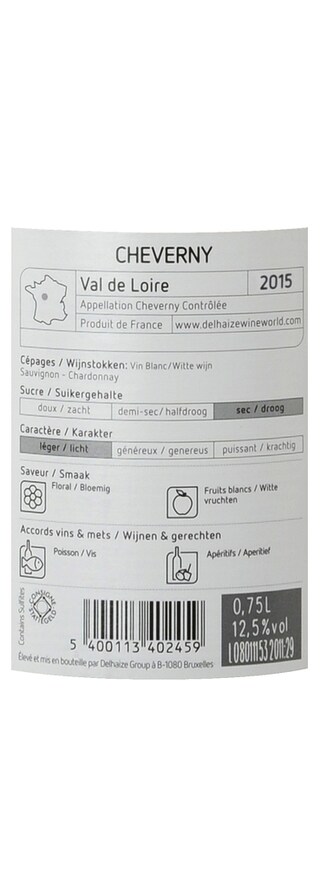 France - Frankrijk | Loire - Cheverny | Cheverny Wit 