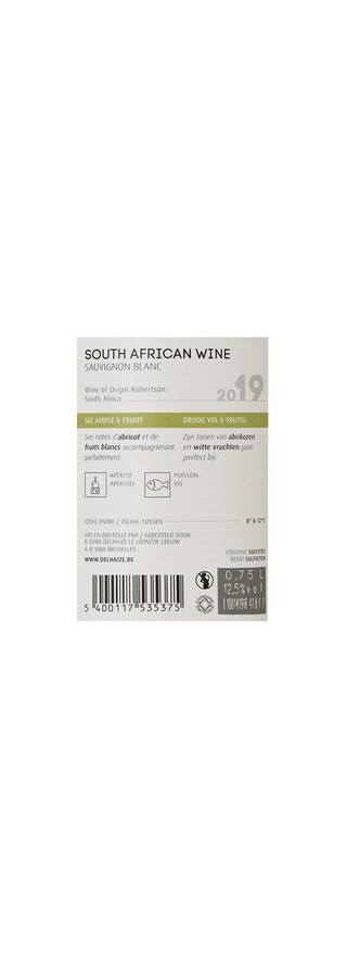 Afrique du Sud - Zuid-Afrika | Robertson | RSA Sauvignon 2019 