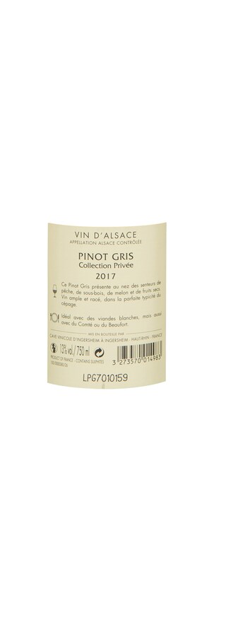 France - Frankrijk | Alsace - Cave d'Ingersheim | Pinot Gris 2017 