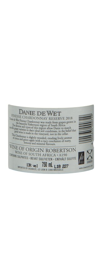 Danie De Wet | Finesse | Chardonnay 
