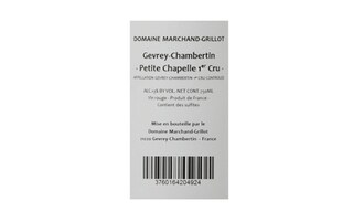 France - Frankrijk | Bourgogne - Côtes de Nuits | Gevrey Chambertin 1er Cru Petite Chapelle 15 Dom. Grillot 
