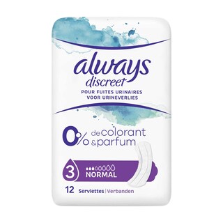 Always | Discreet | Verband | Urineverlies | Normal 