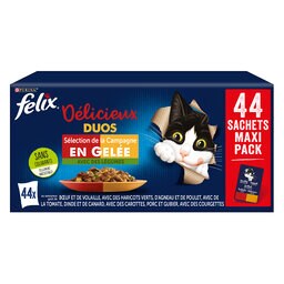 Felix | Duos | Kattenvoeding | Adult | Gelei | Groenten 