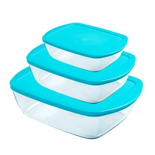 Pyrex | Set Schotels | Blauw 