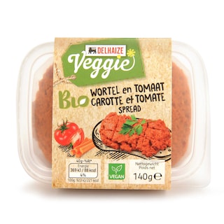 Delhaize | Bio | Veggie spread | Carotte-Tomate | Bio 