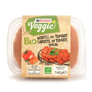 Delhaize | Bio | Veggie spread | Carotte-Tomate | Bio 