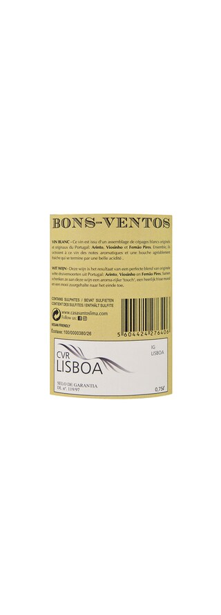 Portugal | Lisboa IGT | Bons Ventos 2019 Wit 