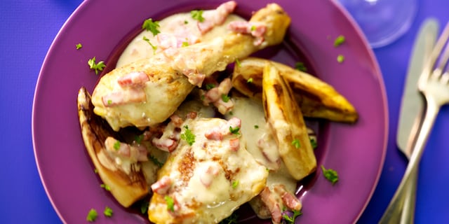 Poulet aux chicons à la brabançonne
