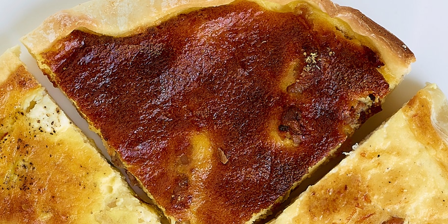 Quiche lorraine zonder gluten