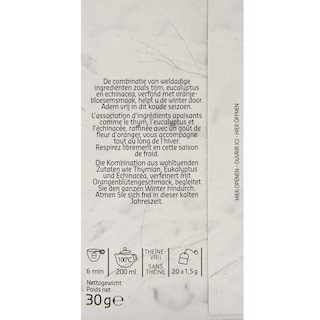 Delhaize | Bio | Tisane | Cure hiver | Sachets 