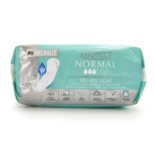 Delhaize | Protect|Fuites urinaires |Légères - Moderées | Normal |Aloe Vera|12 pc 