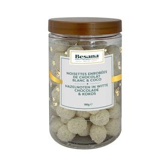 Besana | Noisettes | Enrobées | Chocolat blanc | Coco 