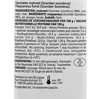 Delhaize | Makreel | Gerookt 