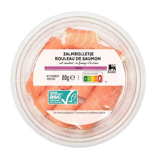 Delhaize | Zalmrolletje | roomkaas | citroen 