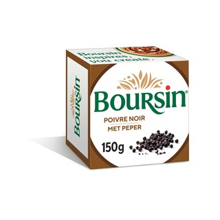 Boursin | Fromage frais | Poivre Noir | 150g 150 gr