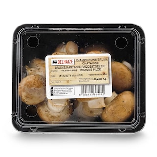 Delhaize | Kastanje paddenstoelen | Bruin 