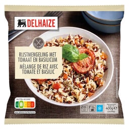 Delhaize | Sachet vapeur | Riz | Tomate basilic 