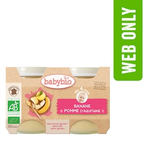 Babybio | Fruit | Banaan Appel | 4M | Bio 