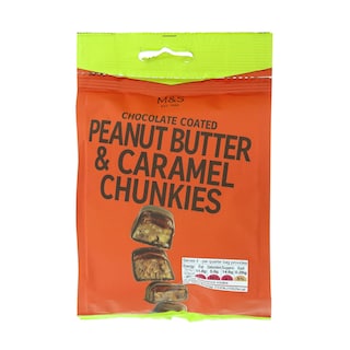 Marks&Spencer | 130G PEANUT BUTTER & CARAMEL CHUNKIES 