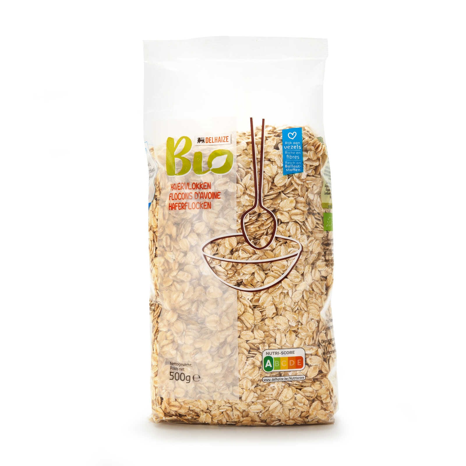 Flocons d'avoine bio Poids 500g