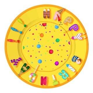 Happy Paper | Assiettes | Funny Party | 23cm 