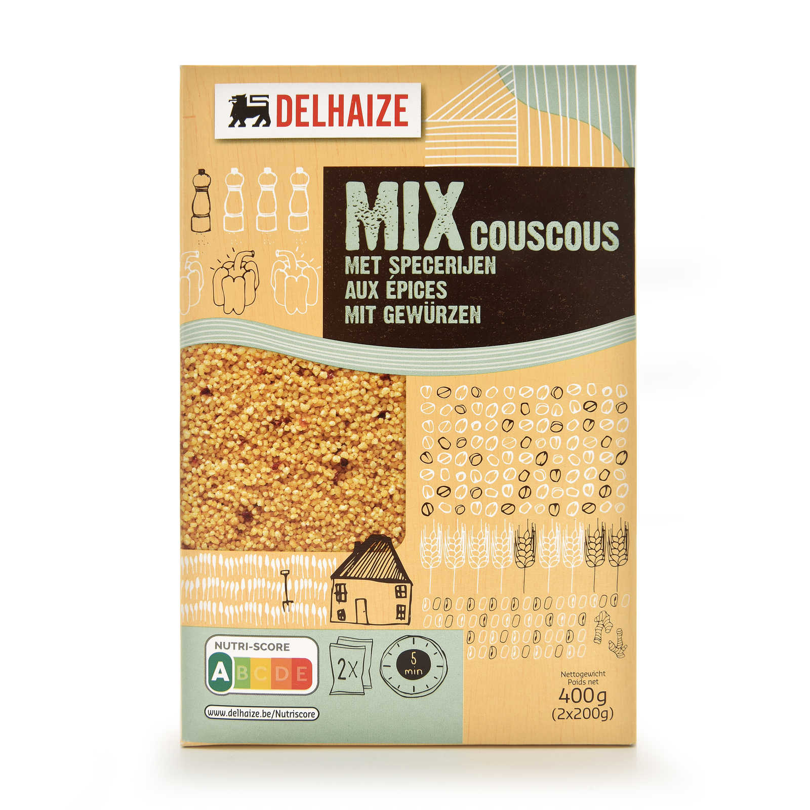Delhaize Couscous Épices 400 gr Delhaize