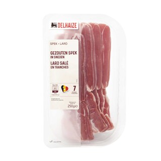 Delhaize | Gezouten spek | Sneden 