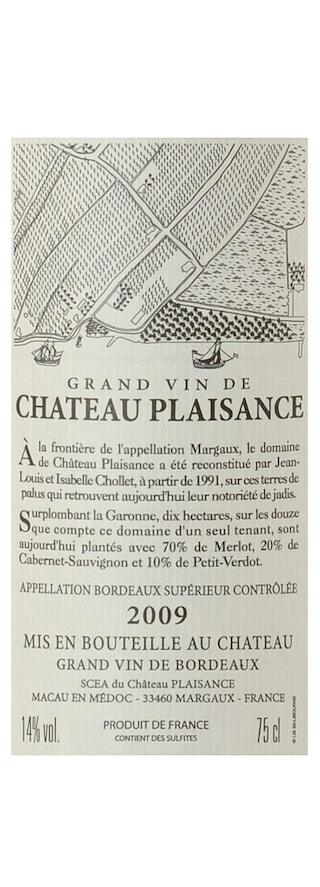 France - Frankrijk | Bordeaux - Bordeaux Supérieur | Château Plaisance 09 Rood 
