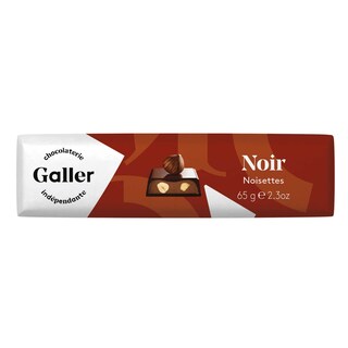 Galler | Chocolade | Zwart-hazelnoten | Reep 65 gr