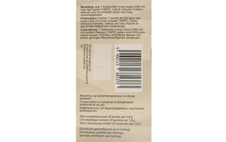 Delhaize | Bio | Tisane | Ventre plat | Sachets | Bio 20 x 1,8 gr