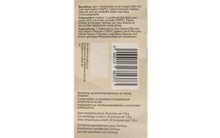 Delhaize | Bio | Tisane | Ventre plat | Sachets | Bio 