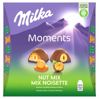 Milka | Pralines | Moments | Chocolat | Notenmix 