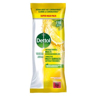 Dettol | Lingettes Multi-Surfaces | Citrus | 110st 110 pc
