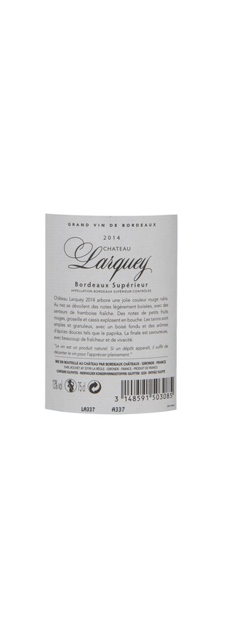 France - Frankrijk | Bordeaux Supérieur | Château Larquey 2014 Rouge 