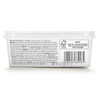 Delhaize | Bâtonnets ouatés | 100% Coton 