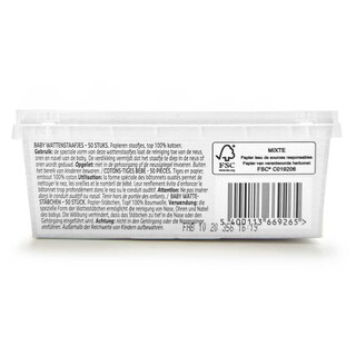 Delhaize | Wattenstaafjes | 100% Katoen 