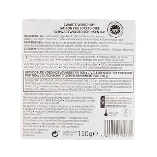 Delhaize | Jambon foret noire 