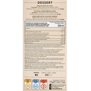 Delhaize | Café | Filtres | Dessert 