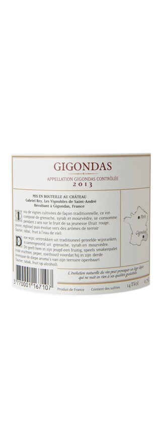 FR RHONE GIGONDAS AC | Gigondas AC | Château Saint André 2013 Rouge 