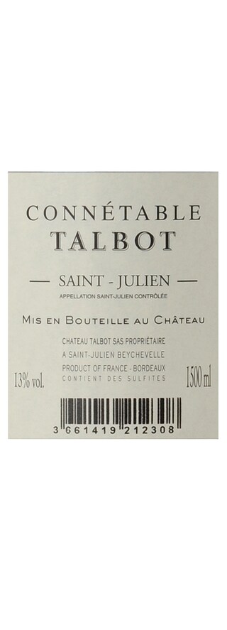 France - Frankrijk | Bordeaux - Saint-Julien | Connetable de Talbot 2012 