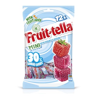 Fruittella | Bonbons | Fraise/Framboise | Moins de sucre 
