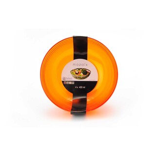 Mozaïk | Kom | Plastic | Oranje | 400 ml 