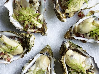 Oesters met gepekelde venkel