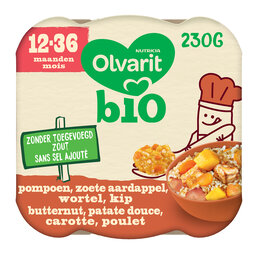 Repas | Carottes Butternut Poulet | 12M | Bio