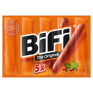 Bifi | Snack | Droge worst | Gerookt | 5 Pack 
